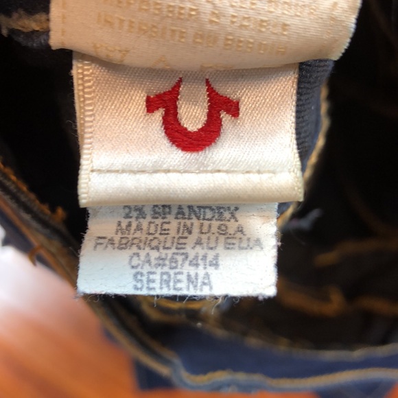 True Religion Serena Skinny Dark Wash Style WCJ-N96CR8 Inseam  29” Size 28 - Picture 12 of 14